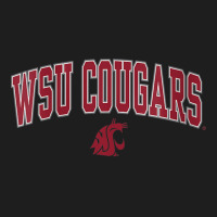 Womens Washington State Cougars Womens Arch Over Heather Gray V Neck T Classic T-shirt | Artistshot