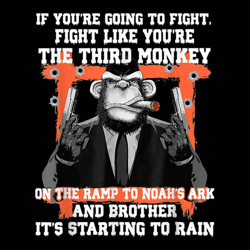 If You're Going To Fight Fight Like You're The Third Monkey T Shirt Maternity Scoop Neck T-shirt by cm-arts | Artistshot