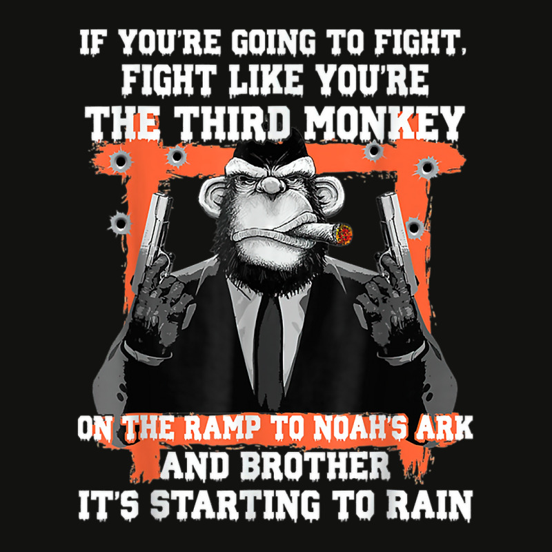 If You're Going To Fight Fight Like You're The Third Monkey T Shirt Scorecard Crop Tee by cm-arts | Artistshot