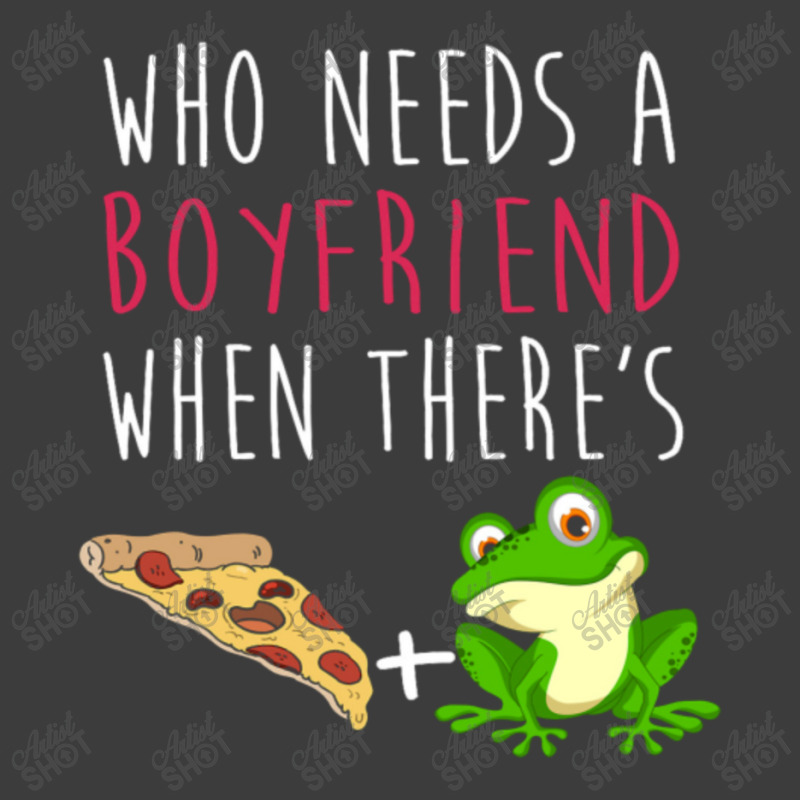 Who Needs A Boyfriend Frog Pizza Men's Polo Shirt | Artistshot