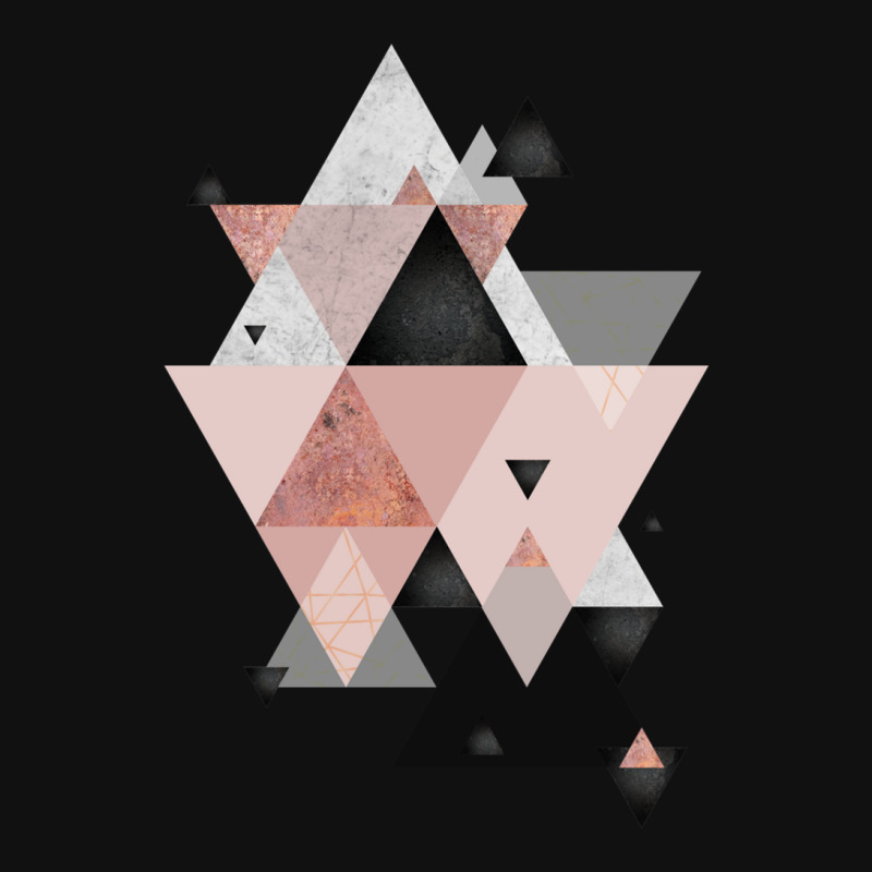 Geometric Compilation In Rose Gold And Blush Pink Tote Bags | Artistshot