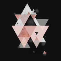 Geometric Compilation In Rose Gold And Blush Pink Graphic Youth T-shirt | Artistshot