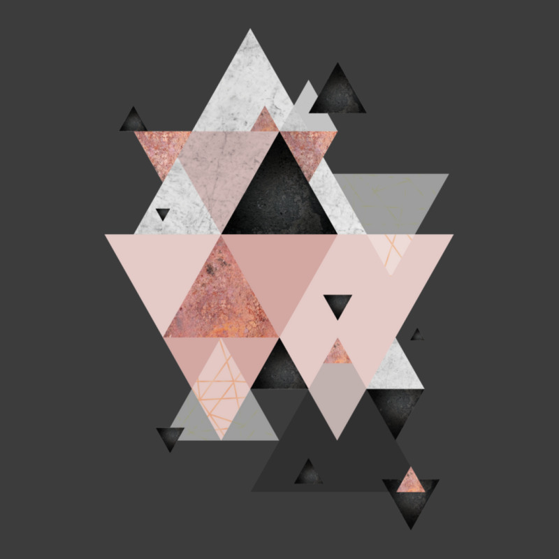 Geometric Compilation In Rose Gold And Blush Pink Men's Polo Shirt | Artistshot