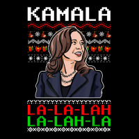 Santa Kamala Ugly Christmas Sweater Meme Kamalalala V-neck Tee | Artistshot