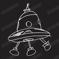 Hand Drawn Ufo Sketch, Cool Area 51 Alien, Extra Terrestrial T-shirt | Artistshot