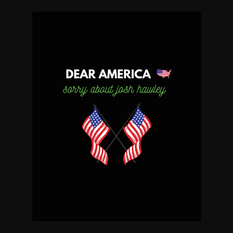 Dear America Sorry About Josh Hawley Dead Graphic Crop Top by cm-arts | Artistshot