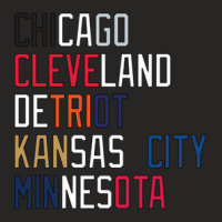 Al Central Teams Colors And Locations Ladies Fitted T-shirt | Artistshot