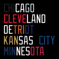 Al Central Teams Colors And Locations Cropped Hoodie | Artistshot