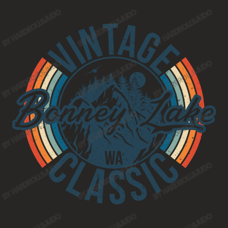 I Love Bonney Lake Washington Retro Vintage Classic Limited Edition Ladies Fitted T-Shirt by hardrollsjudo | Artistshot