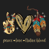 Peace Love Native Blood Native American Ladies Polo Shirt | Artistshot