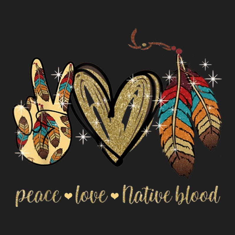 Peace Love Native Blood Native American Ladies Polo Shirt by MaraRojas | Artistshot