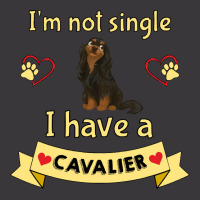 Cavalier King Charles Spaniel I'm Not Single I Have A Black And Tan Ca Ladies Curvy T-shirt | Artistshot