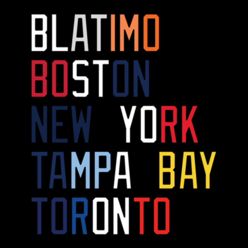 Al East Team Locations And Colors 1 Zipper Hoodie by PamelaSherrard | Artistshot