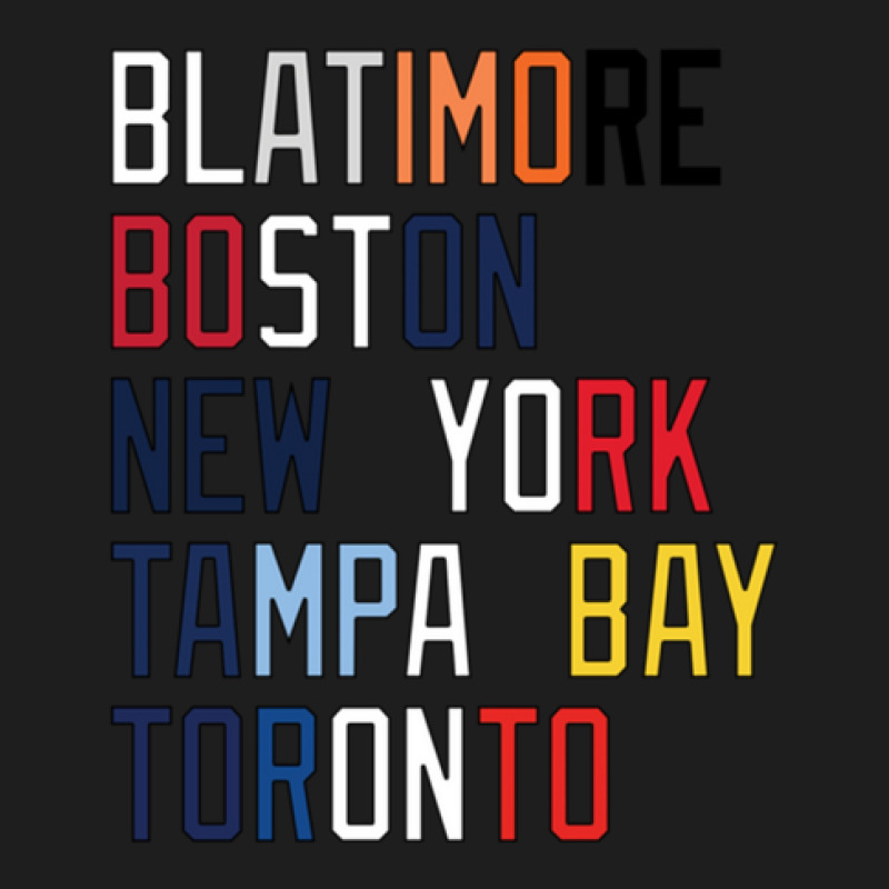 Al East Team Locations And Colors 1 Classic T-shirt by PamelaSherrard | Artistshot