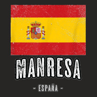 Manresa Spain Es Flag City Top Bandera Ropa Ladies Fitted T-shirt | Artistshot