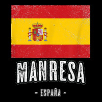 Manresa Spain Es Flag City Top Bandera Ropa Cropped Hoodie | Artistshot