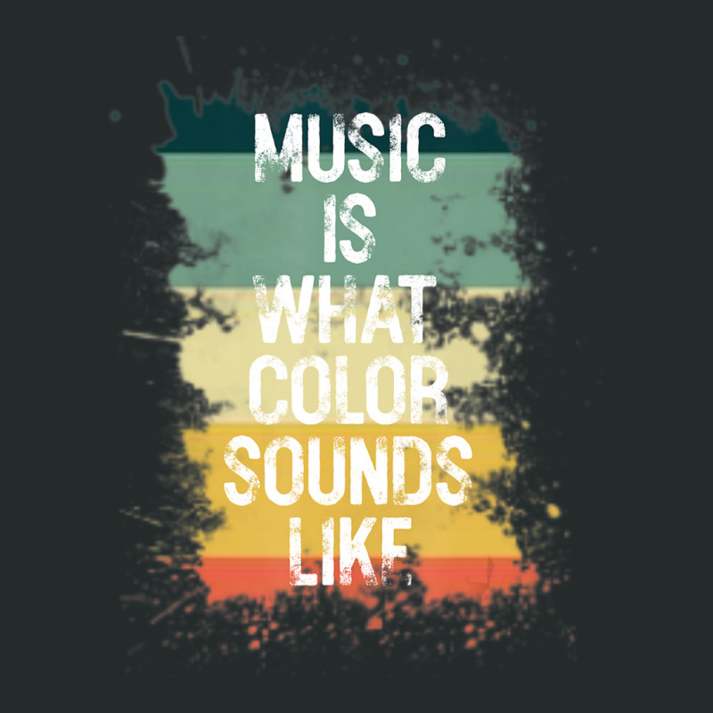 Music Is What Color Sounds Like Men Women Women's Triblend Scoop T-shirt by cm-arts | Artistshot