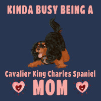 Cavalier King Charles Spaniel Kinda Busy Being A Cavalier Mom, Black A Ladies Denim Jacket | Artistshot