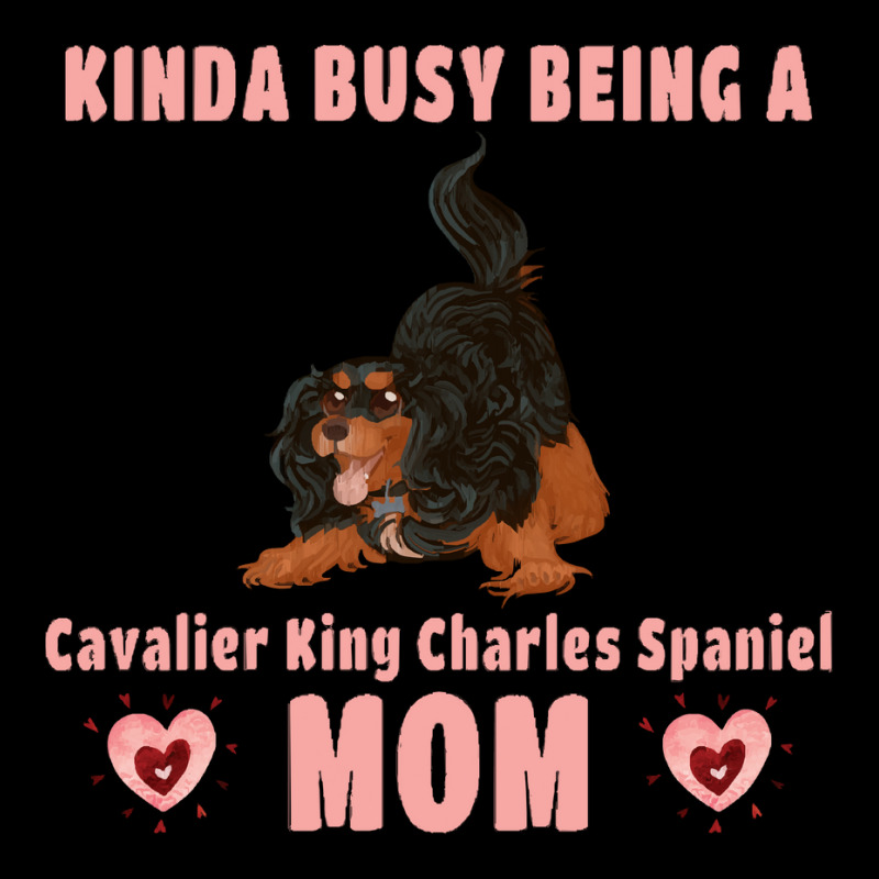 Cavalier King Charles Spaniel Kinda Busy Being A Cavalier Mom, Black A Cropped Sweater by capegatorade | Artistshot