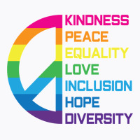 Kindness Peace Equality Love Inclusion Hope Diversity Long Sleeve T Sh T-shirt | Artistshot