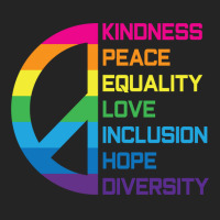 Kindness Peace Equality Love Inclusion Hope Diversity Long Sleeve T Sh 3/4 Sleeve Shirt | Artistshot