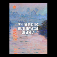 We Live In Cities You'll Never See On Screen (monet - Sunset On The Se Women's V-neck T-shirt | Artistshot