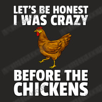 Chicken Cock Crazy Chicken Lady Farmer Funny Hens 196 Hen Chick Ladies Fitted T-shirt | Artistshot