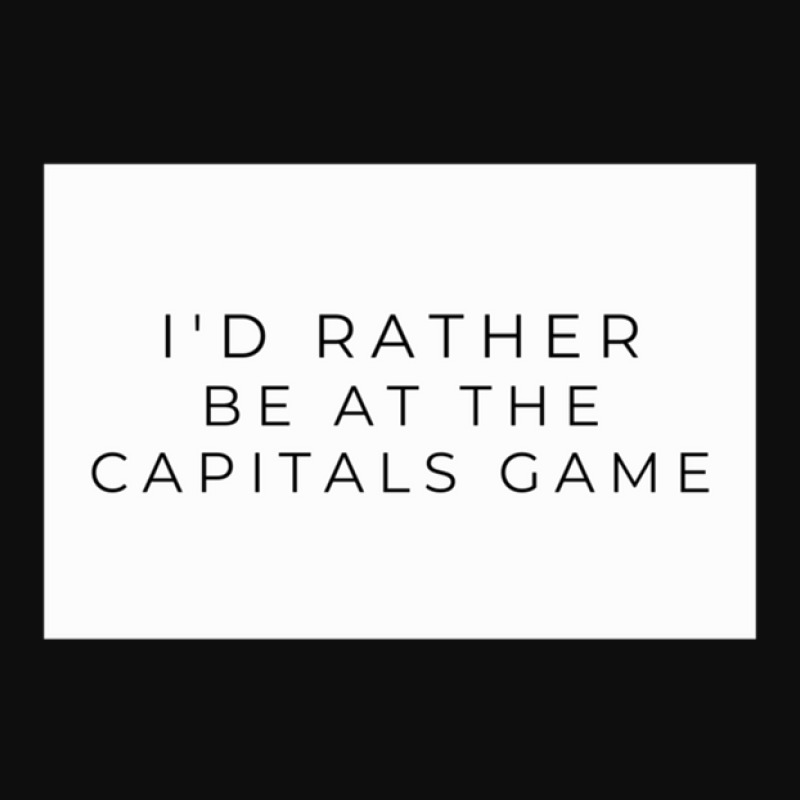 I'd Rather Be At The Capitals Game Crop Top by RoxannUhlich | Artistshot