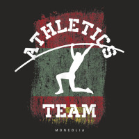 Pole Vault Mongolia Athletics Sports Player T Shirt Ladies Fitted T-shirt | Artistshot