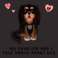 Cavalier King Charles Spaniel My Black And Tan Cavalier And I Talk Sma Racerback Tank | Artistshot