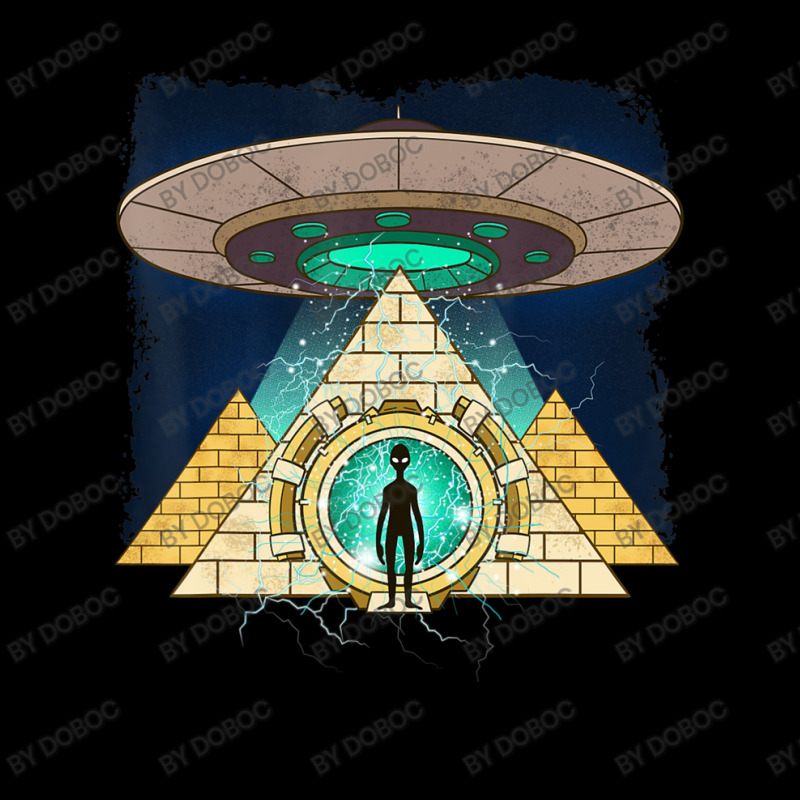 Ancient Astronaut Egyptian Pyramid Alien Conspiracy Theory Zipper Hoodie by doboc | Artistshot