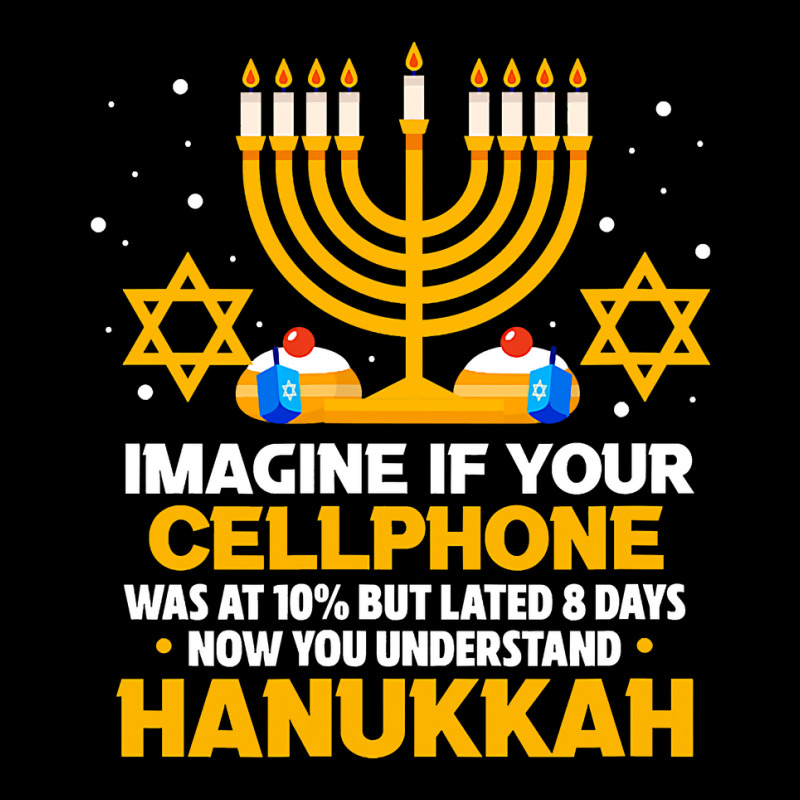 Hanukkah Jewish Funny Imagine If Your Cellphone Was At 10 Youth Zipper Hoodie | Artistshot