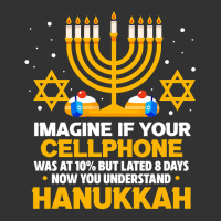 Hanukkah Jewish Funny Imagine If Your Cellphone Was At 10 Baby Bodysuit | Artistshot