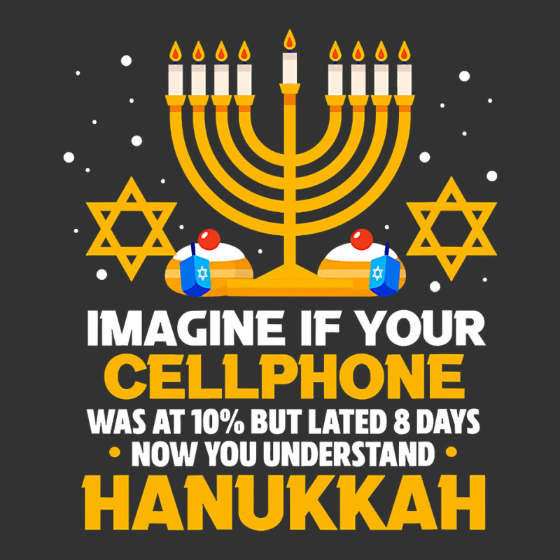 Hanukkah Jewish Funny Imagine If Your Cellphone Was At 10 Baby Bodysuit | Artistshot