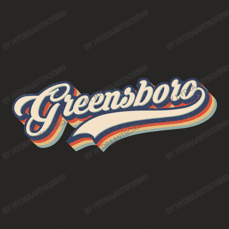 I Love Greensboro City Usa Retro Vintage Ladies Fitted T-Shirt by HydraAntBoxing | Artistshot