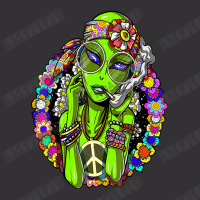 Hippie Alien Smoking Marijuana Weed Cannabis Peace Love Ufo Vintage Short | Artistshot