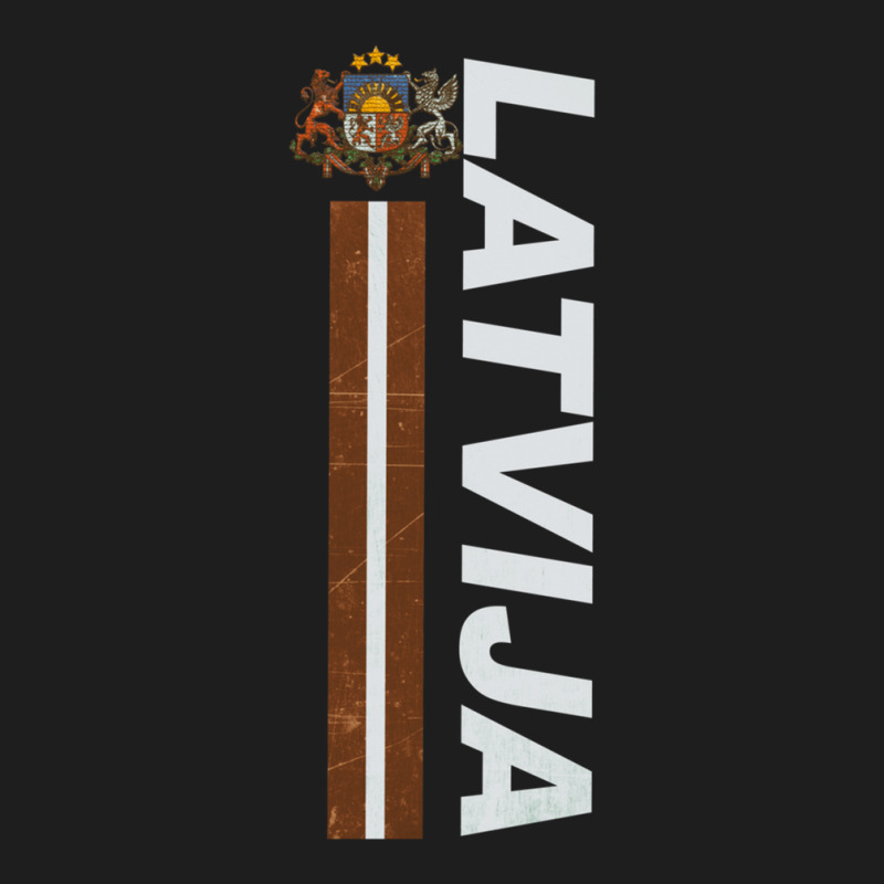 Latvija Latvian Fan Jersey Style Deluxe Classic T-shirt by LukeReyes | Artistshot