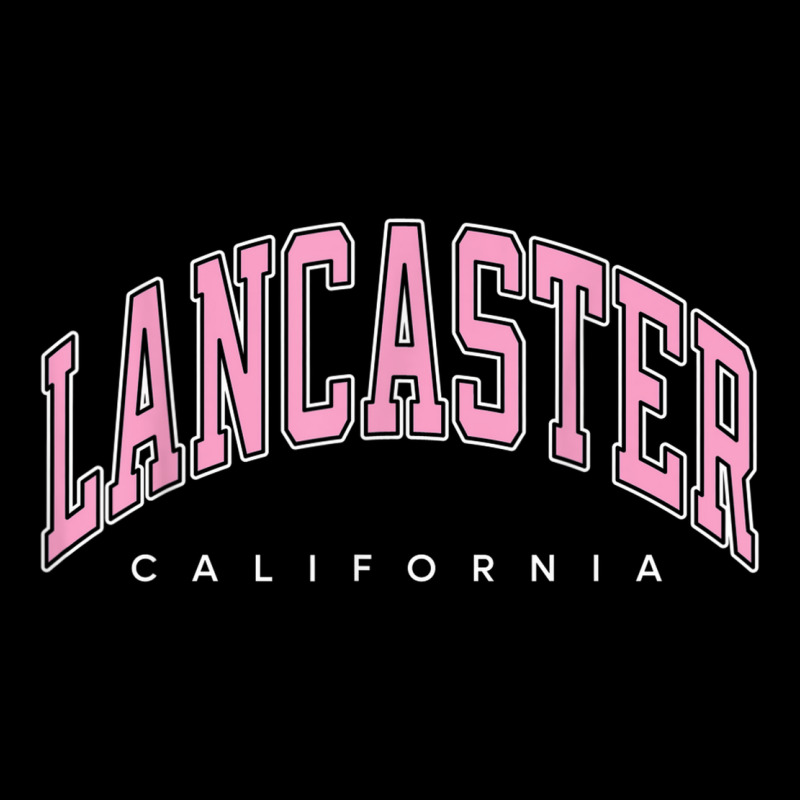 Lancaster California Ca Varsity Style Pink Text Pocket T-shirt | Artistshot