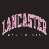 Lancaster California Ca Varsity Style Pink Text Tank Top | Artistshot