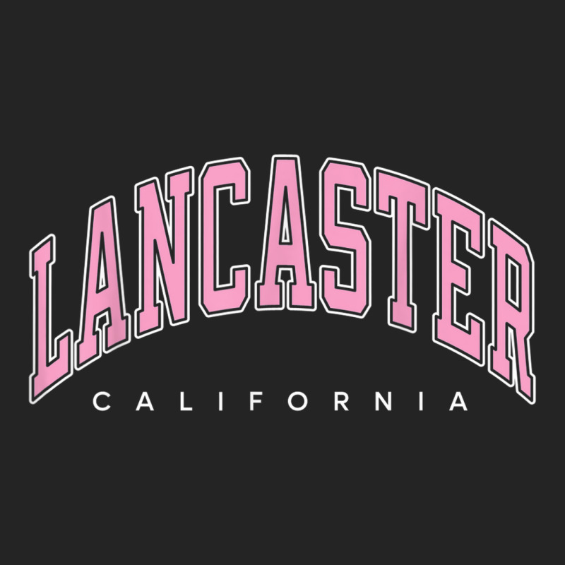 Lancaster California Ca Varsity Style Pink Text 3/4 Sleeve Shirt | Artistshot