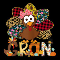 Womens Fall Turkey Gran Shirt, Thanksgiving Doodle Grandma T Shirt Fleece Short | Artistshot