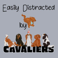 Cavalier King Charles Spaniel Easily Distracted By Cavaliers ( King Ch Tank Dress | Artistshot