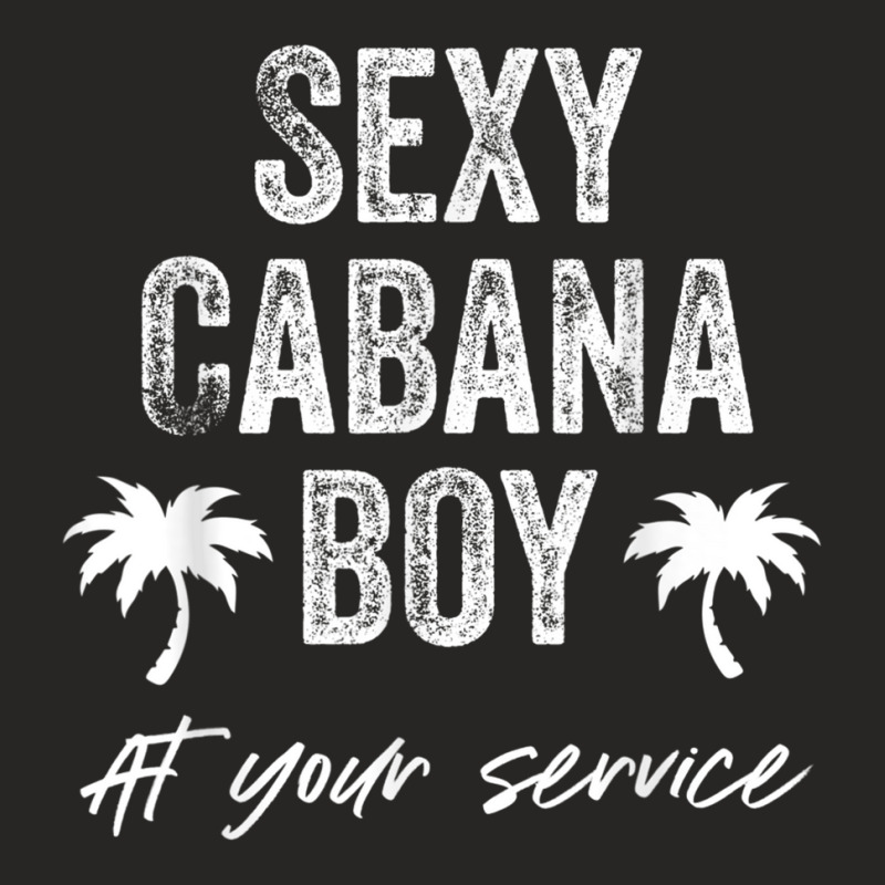 Sexy Cabana Boy Pool Party Bartender Mens Gift Ladies Fitted T-Shirt by RomanMikolyants | Artistshot