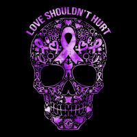 Sugar Skull Calavera Domestic Violence Awareness Women's V-neck T-shirt | Artistshot