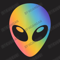 Holographic Glow Effect Alien Head T-shirt | Artistshot