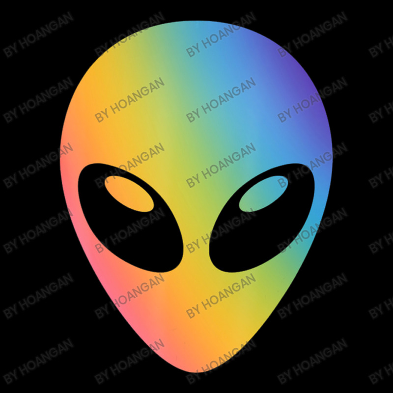 Holographic Glow Effect Alien Head Zipper Hoodie | Artistshot