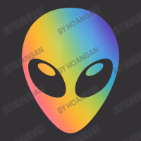 Holographic Glow Effect Alien Head Vintage Hoodie And Short Set | Artistshot