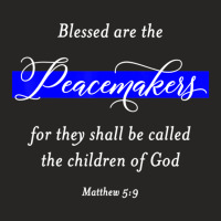 Blessed Are The Peacemakers Matthew 59 Police Ladies Fitted T-shirt | Artistshot