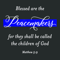 Blessed Are The Peacemakers Matthew 59 Police Women's Triblend Scoop T-shirt | Artistshot