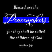 Blessed Are The Peacemakers Matthew 59 Police Cropped Sweater | Artistshot